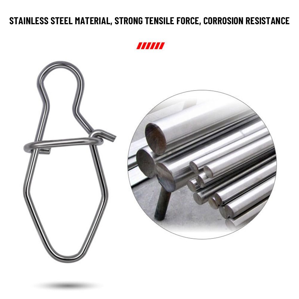 Fishing Lure Accessories - กล่องอุปกรณ์ตกปลาอุปกรณ์เสริมเหยื่อตกปลา100ชิ้น/ล็อตตะขอเกี่ยวแบบหมุนได้อย่างปลอดภัย