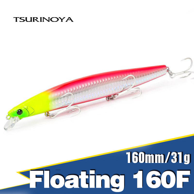 Fishing Lure Topwater - TSURINOYA 160F ลอย Minnow ตกปลา Lure