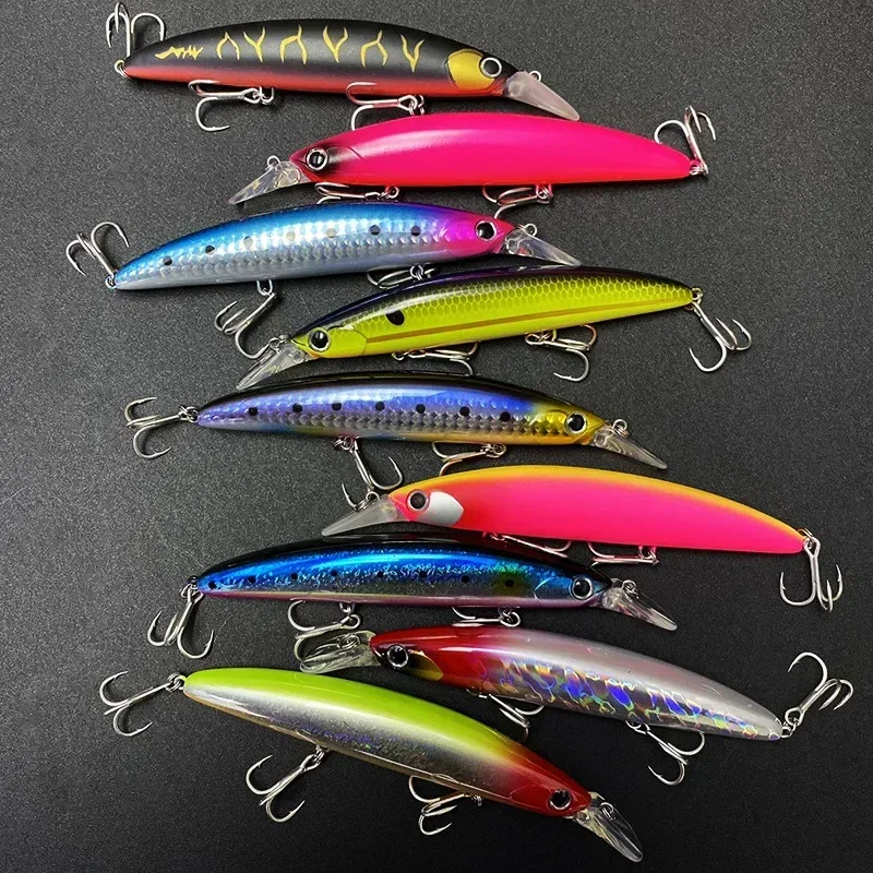 Fishing Lure Topwater - ลอยเหยื่อตกปลา Minnow 110MM 20g Sea Ocean