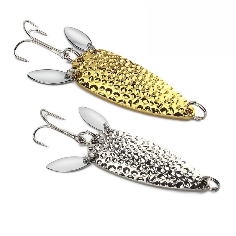 Fishing Lure Swimbait - 1 ชิ้นช้อนโลหะ Spinnerbait คู่หมุน Hard เหยื่อประดิษฐ์