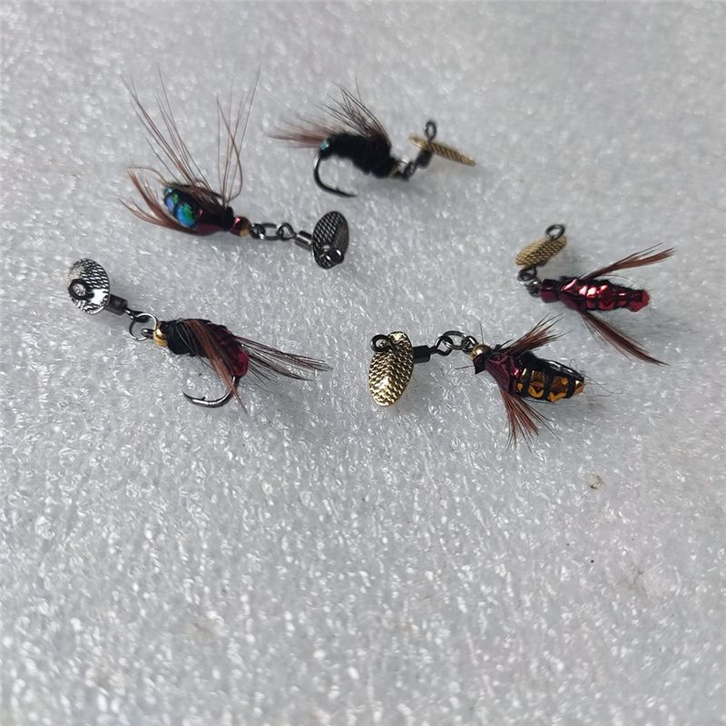 Fishing Lure Accessories - T34C เหยื่อตกปลาประดับเลื่อม ตะขอเกี่ยวแมลงขนาดเล็ก ชุดอุปกรณ์ตกปลา ตะขอเกี่ยวแมลง อุปกรณ์ตกปลา