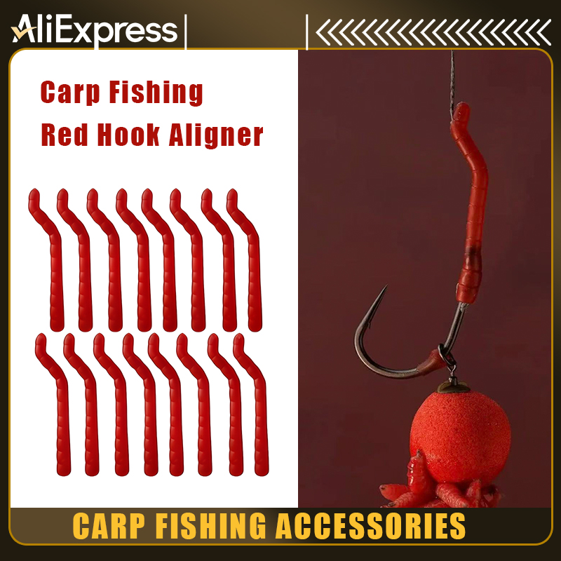 Fishing Lure Accessories - ตัวติดเบ็ดตกปลาคาร์พ YOTO พร้อมเหยื่อปลอมแบบหนอนเลือด - อุปกรณ์เสริมสำหรับตกปลาในน้ำจืด