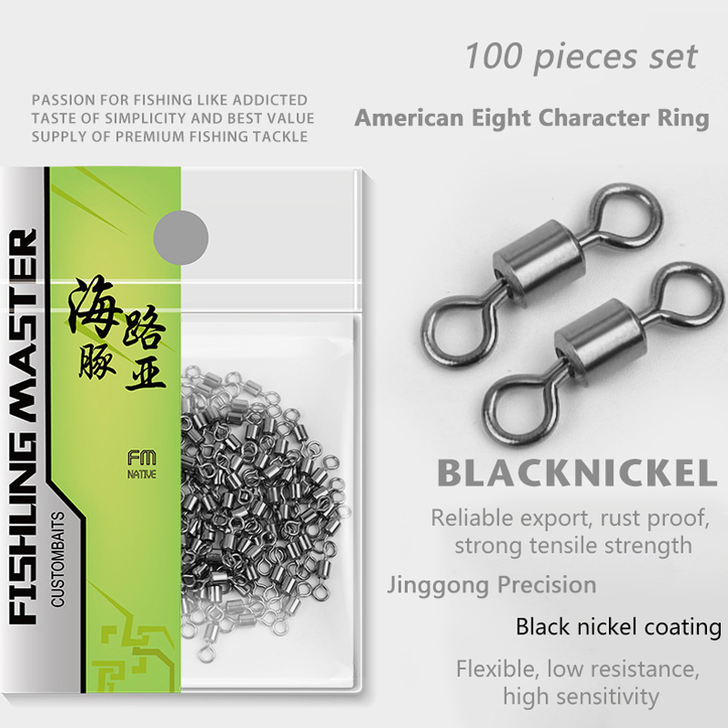 Fishing Lure Kit - ★ ▲ ตัวหมุนตกปลา 100 ชิ้น ทำจากสแตนเลส