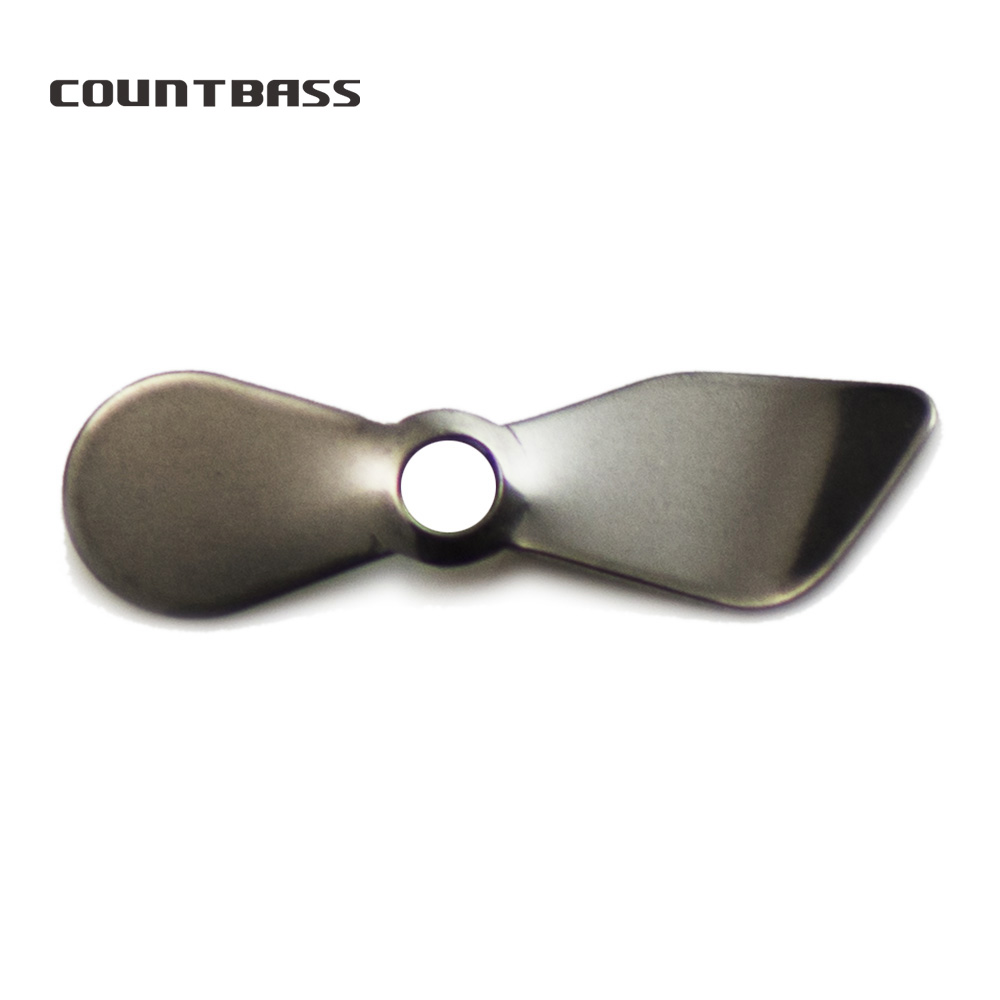 Fishing Lure Blade Bait - Countbass 50 ชิ้นสแตนเลส Prop ใบมีด, ใบพัดใบพัด,