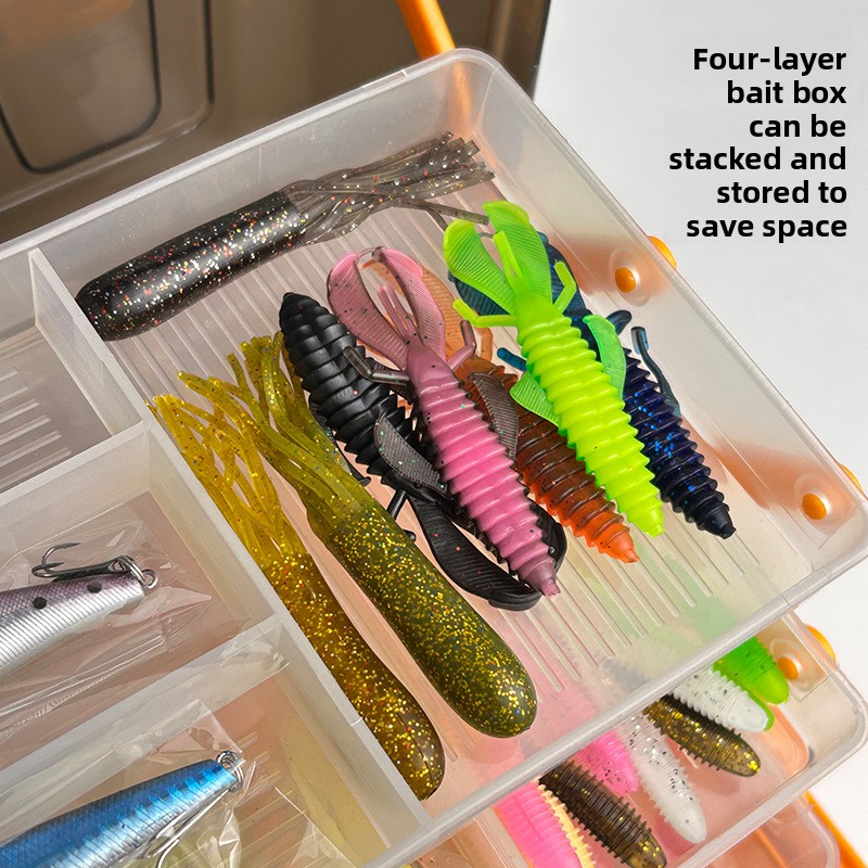 ชุดอุปกรณ์ตกปลาแบบนุ่ม 4 ชั้น  - Fishing Lure Accessories บทวิจารณ์และราคา