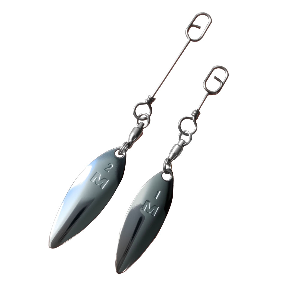 10pcs Willowleaf ใบมีด SPINNER - Fishing Lure Blade Bait บทวิจารณ์และราคา