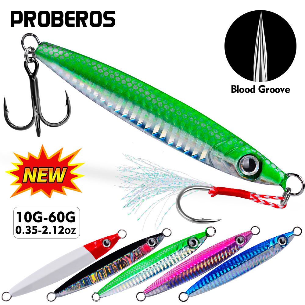 เหยื่อจิ๊กโลหะ Proberos 1 ชิ้น - Fishing Lure Spoon บทวิจารณ์และราคา