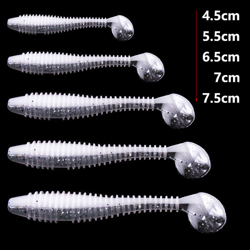 เดินปลา 10PCS Soft Lures ซิลิโ - Fishing Lure Swimbait บทวิจารณ์และราคา