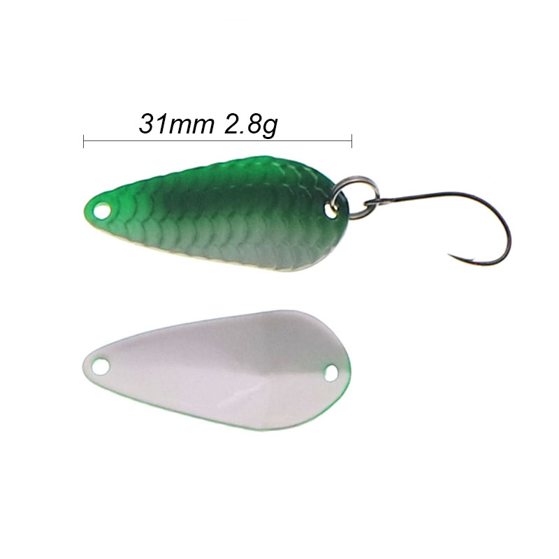 ปลาเทราท์ช้อนตะขอเดี่ยว Spinni - Fishing Lure Spoon บทวิจารณ์และราคา
