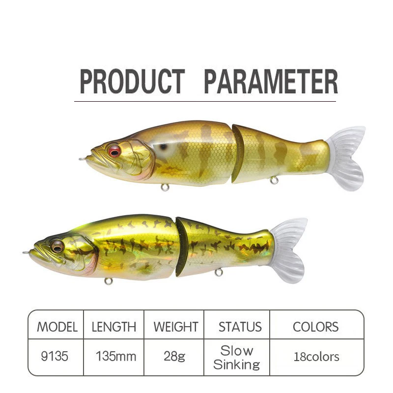 เหยื่อตกปลาแบบสวิมเบท 135 มม.  - Fishing Lure Popper บทวิจารณ์และราคา