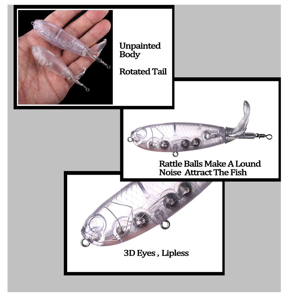 Chan'shuang เหยื่อปลอมแบบไม่มี - Fishing Lure Popper บทวิจารณ์และราคา