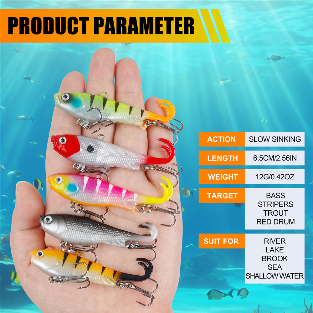 เหยื่อตกปลาแบบจิ๊กเฮดพร้อมใช้  - Fishing Lure Swimbait บทวิจารณ์และราคา