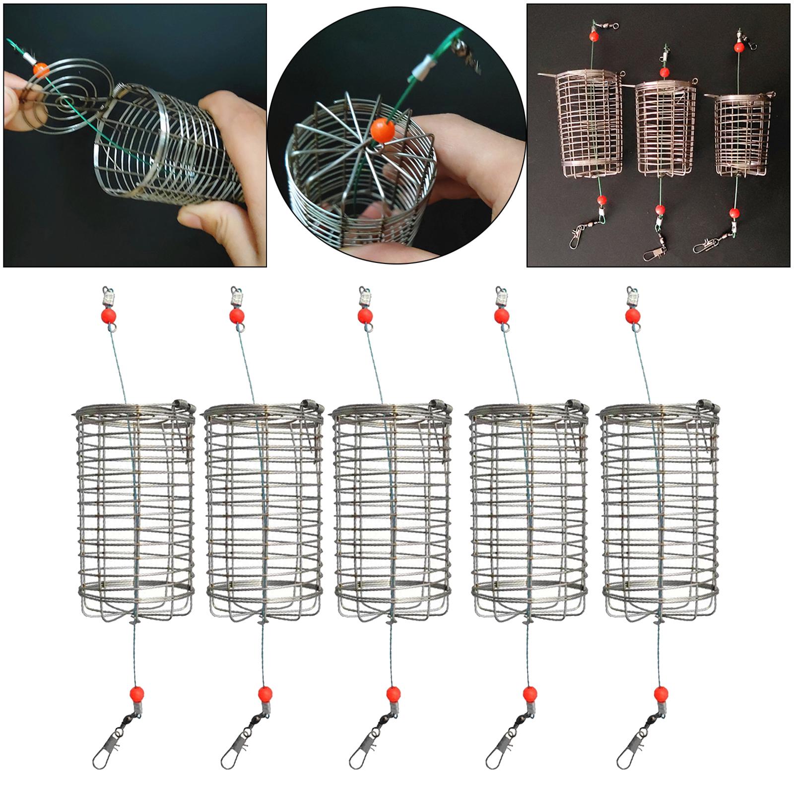 5x Solid ตกปลา Feeder CAGE กับ - Fishing Lure Topwater บทวิจารณ์และราคา