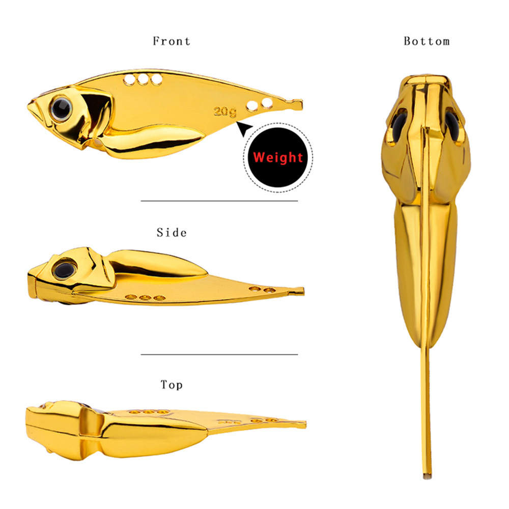เหยื่อตกปลาแบบมีใบมีดสลักชื่อส - Fishing Lure Blade Bait บทวิจารณ์และราคา
