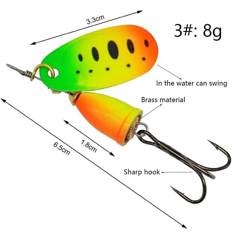 เหยื่อตกปลาแบบสปินเนอร์ 8 กรัม - Fishing Lure Blade Bait บทวิจารณ์และราคา