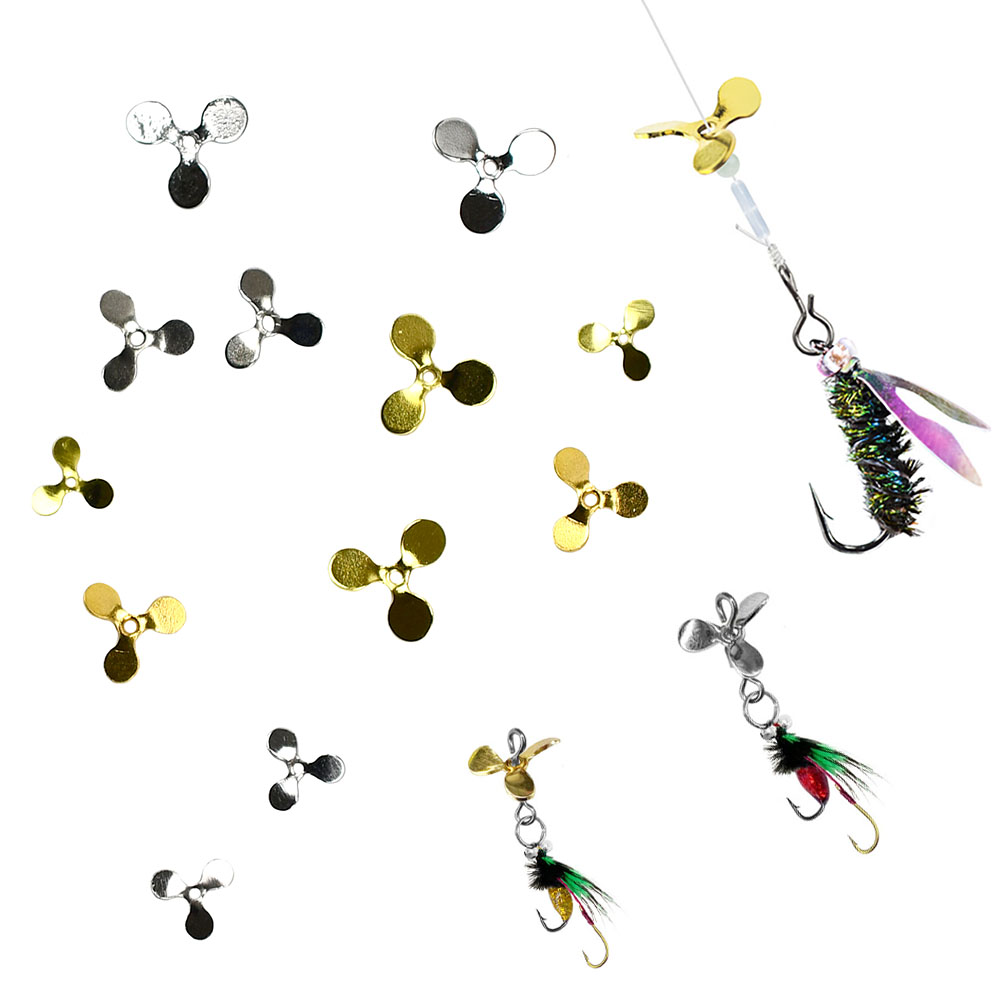ใบพัดเทอร์โบ 20 ชิ้น แบบสามใบพ - Fishing Lure Blade Bait บทวิจารณ์และราคา