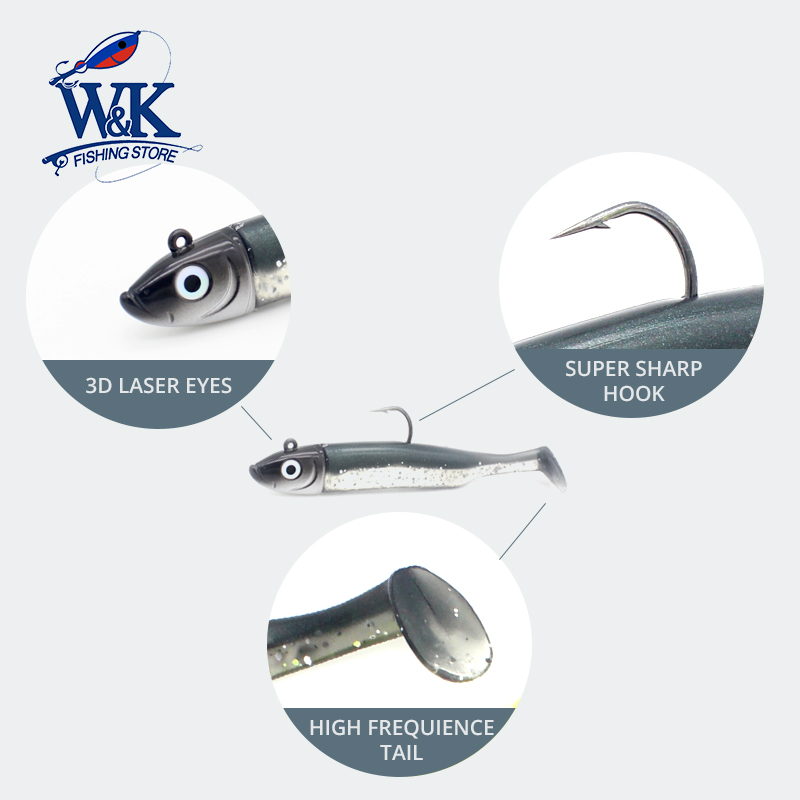 เหยื่อตกปลาทะเลน้ำเค็ม 2 ชุด น - Fishing Lure Soft Plastic บทวิจารณ์และราคา
