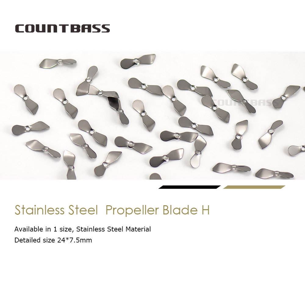 Countbass 50 ชิ้นสแตนเลส Prop  - Fishing Lure Blade Bait บทวิจารณ์และราคา