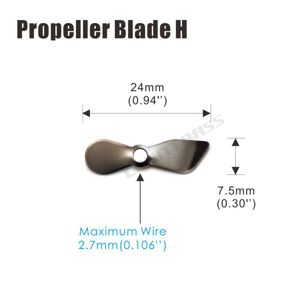 Countbass 50 ชิ้นสแตนเลส Prop  - Fishing Lure Blade Bait บทวิจารณ์และราคา